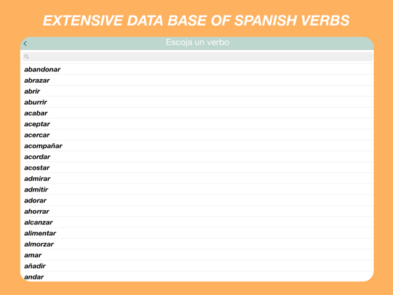 Spaanse Werkwoorden Quiz iPad app afbeelding 9