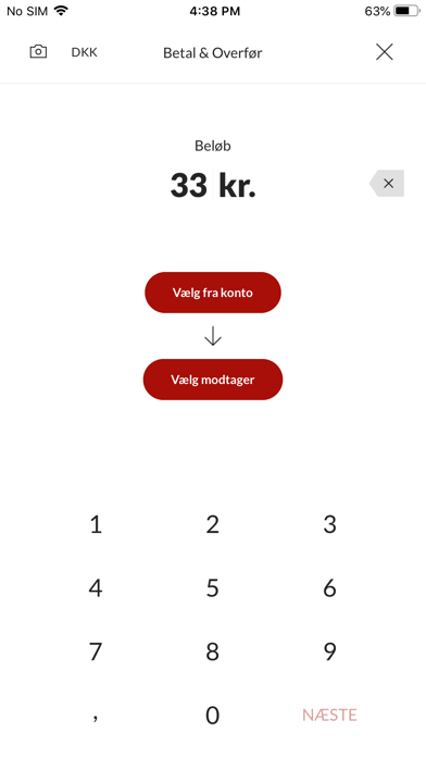 Mobilbank Rønde Sparekasse Screenshot