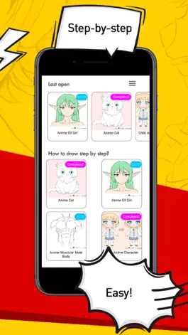 Game screenshot Step by Step How To Draw Anime apk