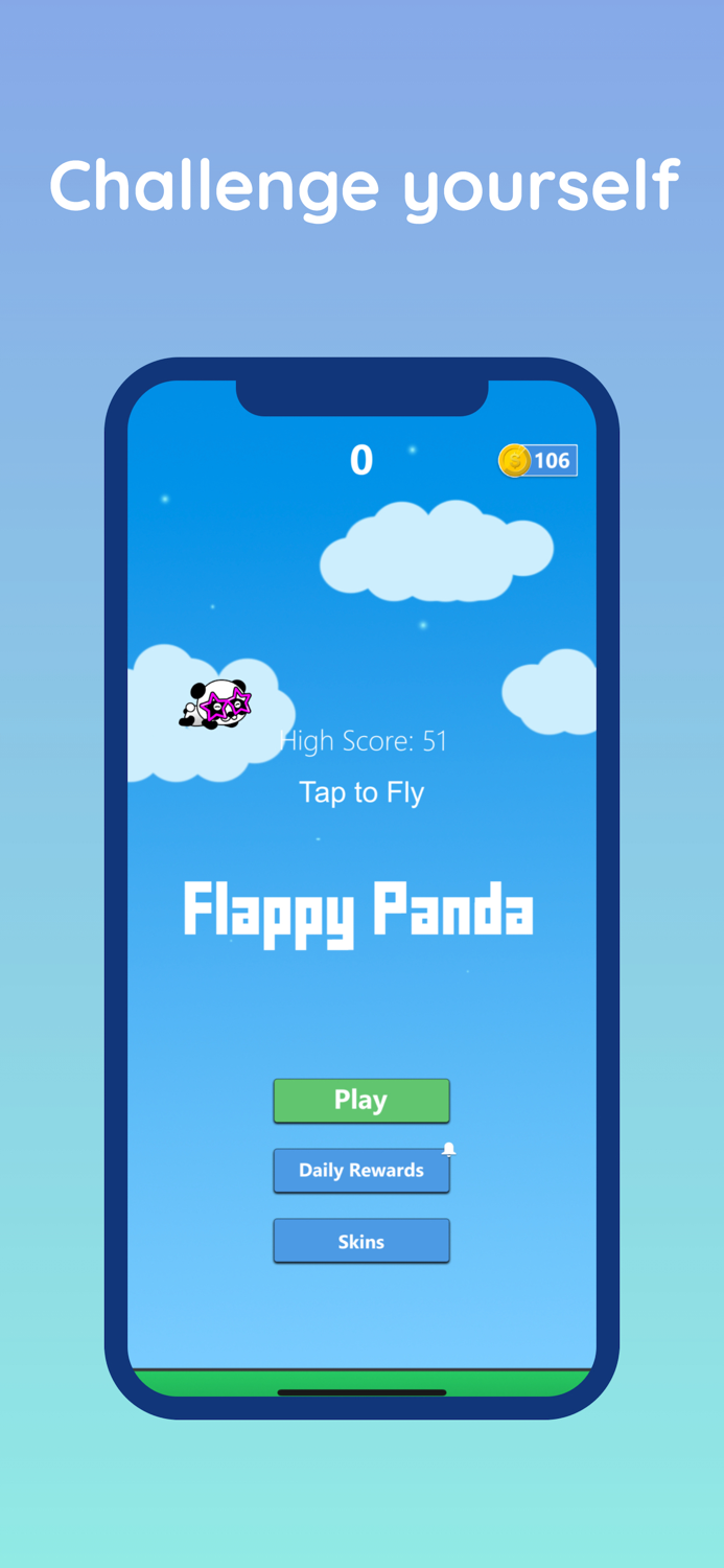 Flappy Panda Bear like a Bird