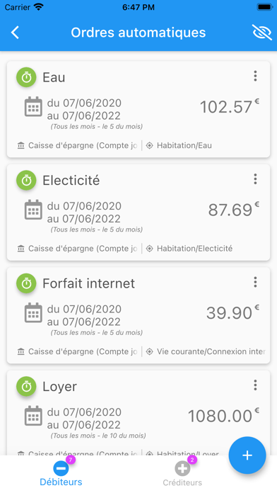 MaxiCompte: Budget familial Screenshot