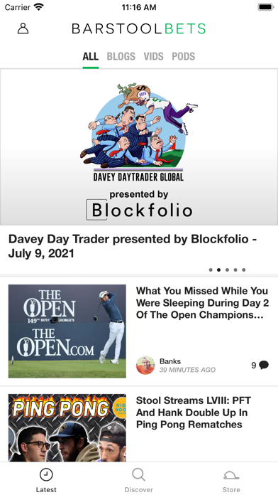 Barstool Bets Screenshot