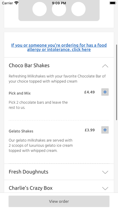 Charlie’s Dessert Factory, Screenshot