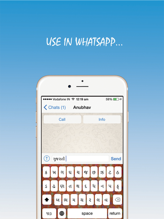 Screenshot #5 pour Gujarati Keyboard - All Apps