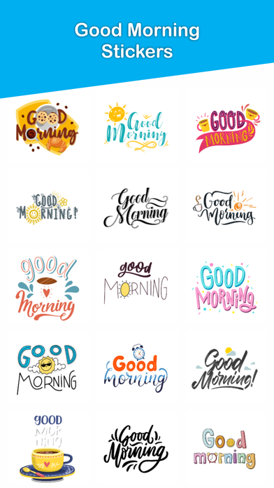 Good Morning Typography Screenshot