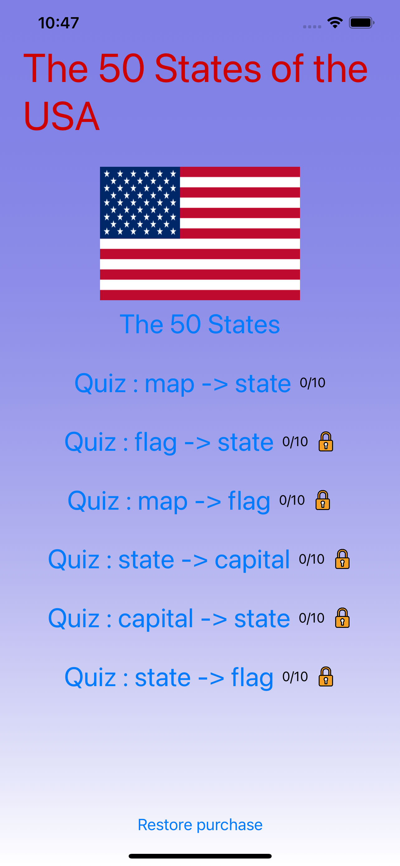 USA Geography - the 50 states