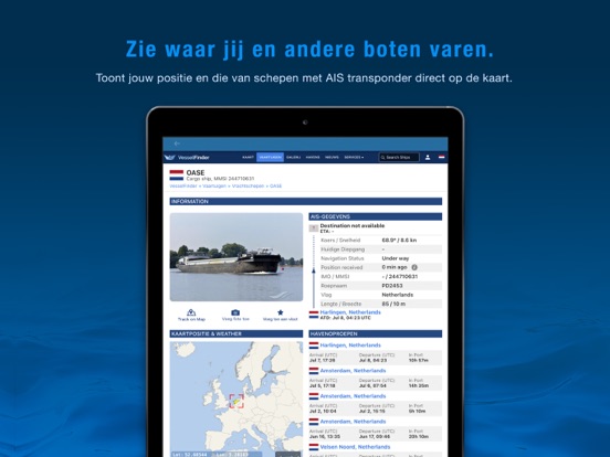 Vaarkaart Nederland iPad app afbeelding 7