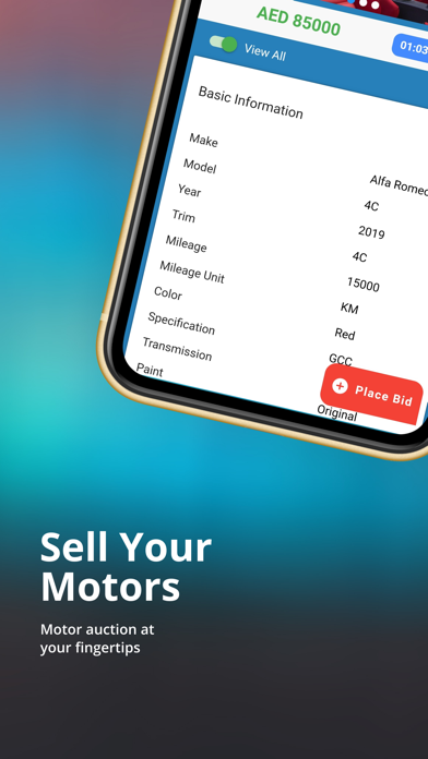 SellYourMotors Auction Screenshot