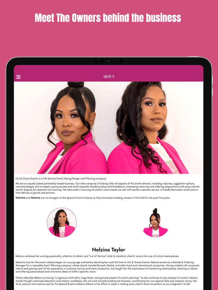 Oni and Grace Events