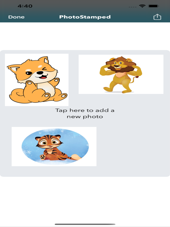 Photostamped iPad screenshot 4 - Lifestyle app