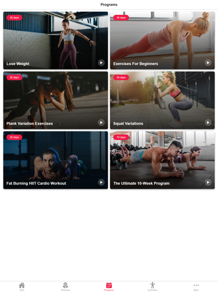 Burpees Squats and Planks