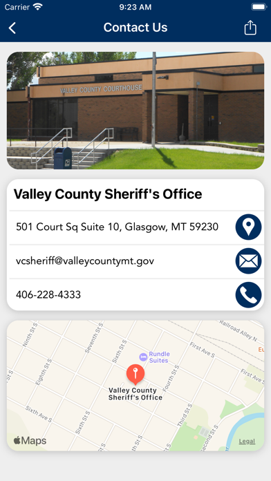Valley County MT Sheriff screenshot 3