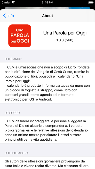 Calendario Una Parola Per Oggi Screenshot