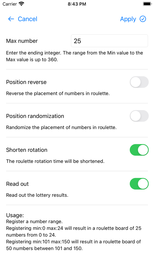 #4. Number Roulette (iOS) 由: akira ohmachi