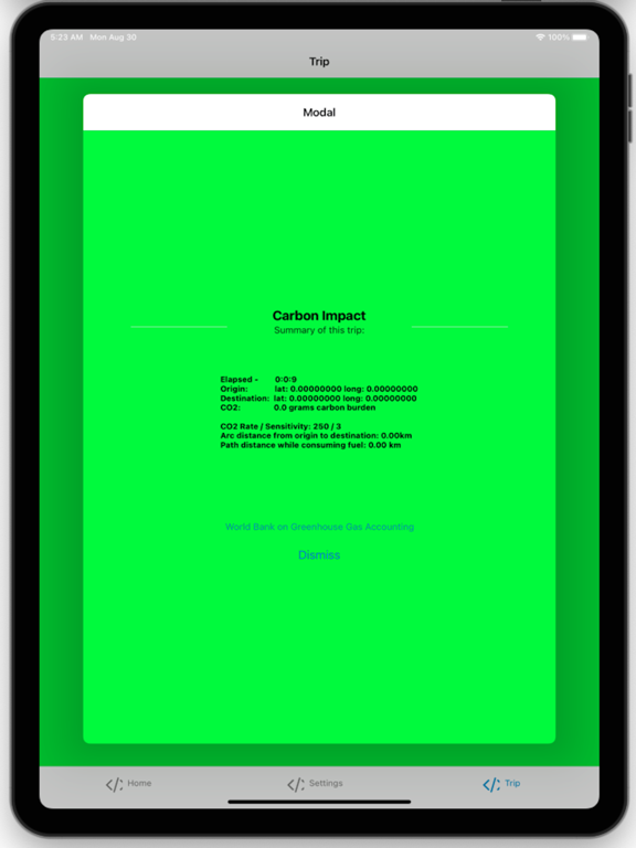 Screenshot #4 pour GT2 Green Travel Carbon App