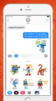 the smurfs: 3d stickers iphone screenshot 2