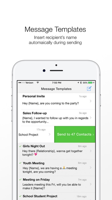 Screenshot #2 pour Reach: Fast SMS Text and Email