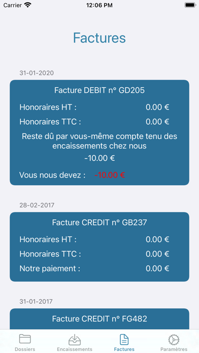 Cabinet d'Ormane Client Screenshot