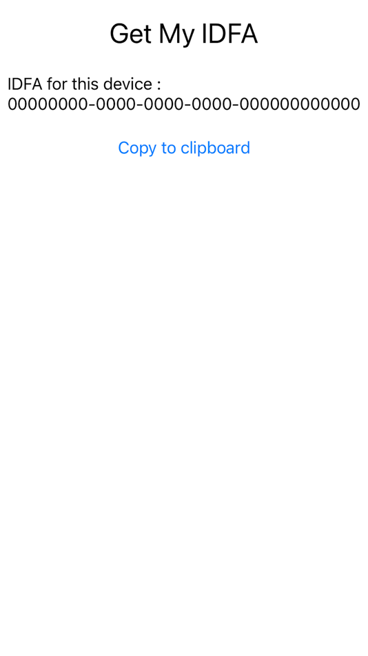 Get My IDFA (iOS) 게시자: Hirokazu Uno Get My IDFA (iOS) 게시자: Hirokazu Uno