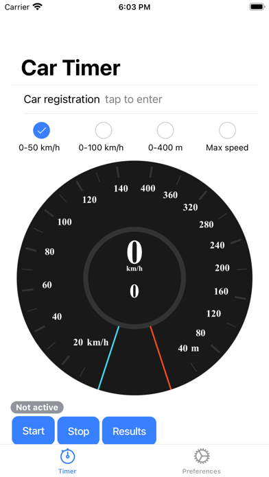 Car Timer: speed test Screenshot