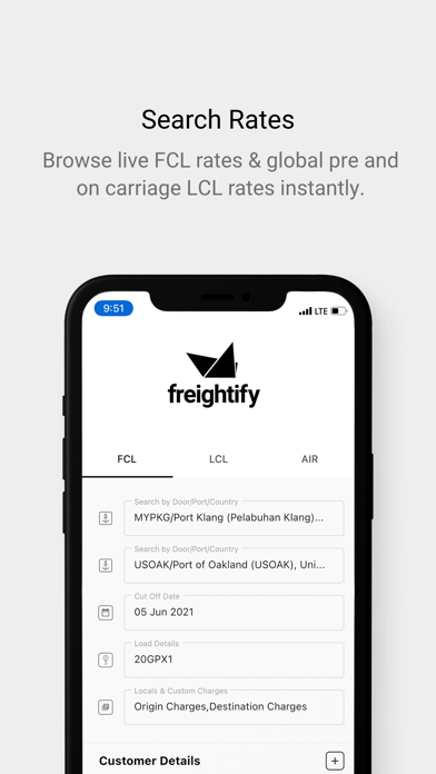 freightify screenshot 2