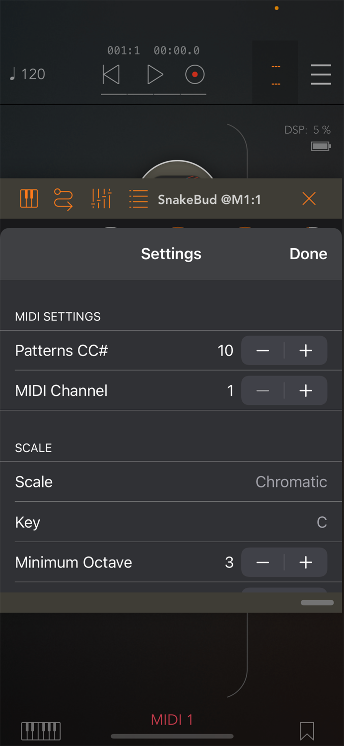SnakeBud - AUv3 MIDI Sequencer
