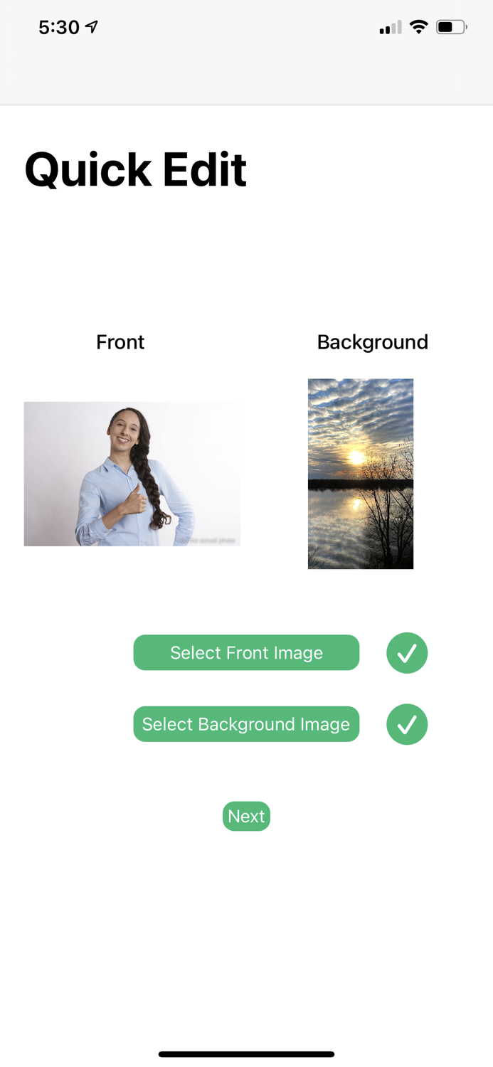Quick Edit - Background Remove