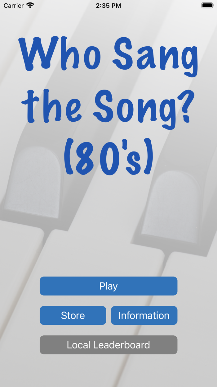 Who Sang the Song 80s