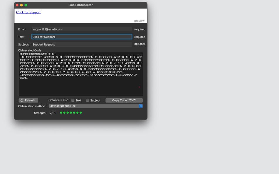 #3. Email Obfuscator (macOS) 게시자: Roberto Panetta