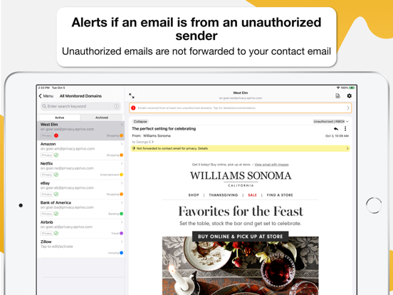 EPRIVO Private Identity Guard iPad screenshot 5 - Productivity app