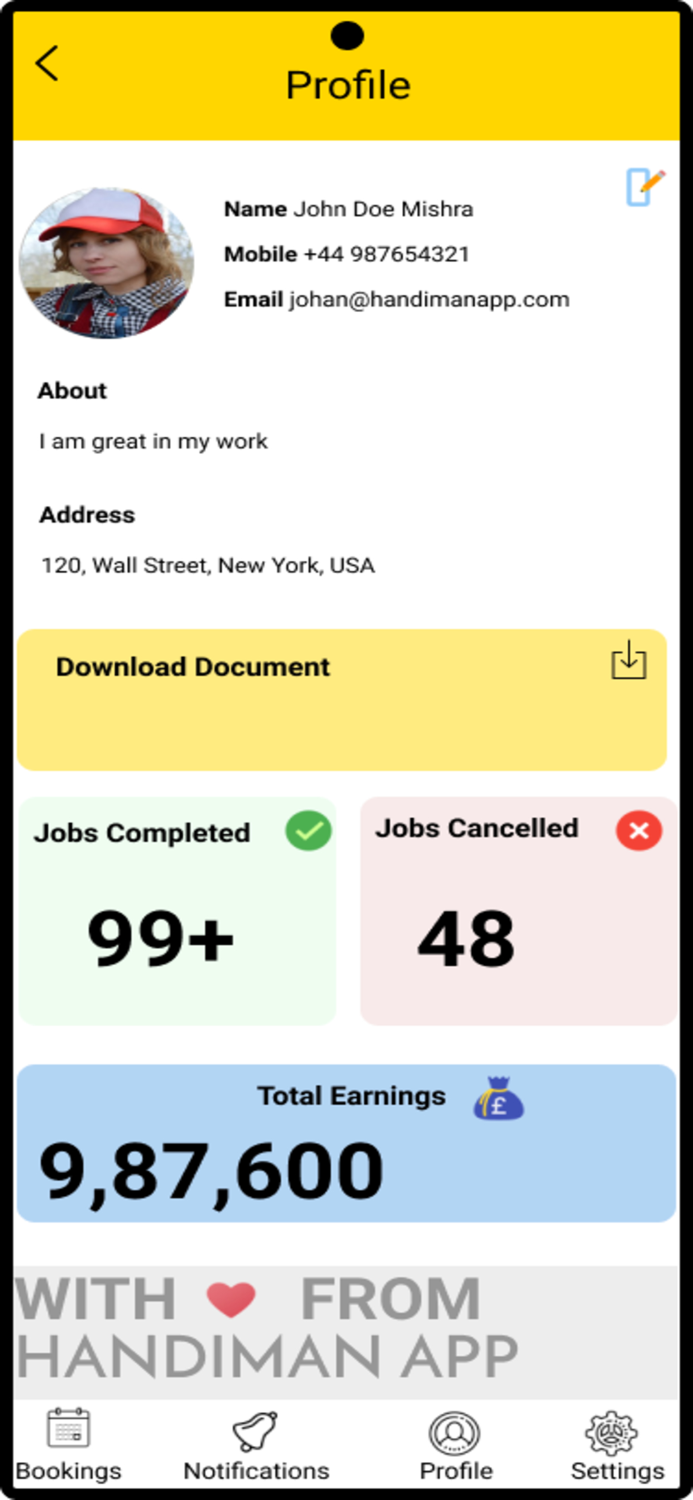 Handiman service provider