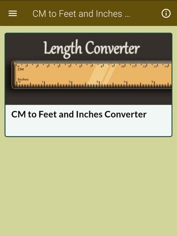 CM to Feet and Inch Converterのおすすめ画像1