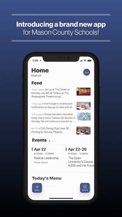 Mason County Schools, WV Screenshot 1 - AppWisp.com Mason County Schools, WV Screenshot 1 - AppWisp.com