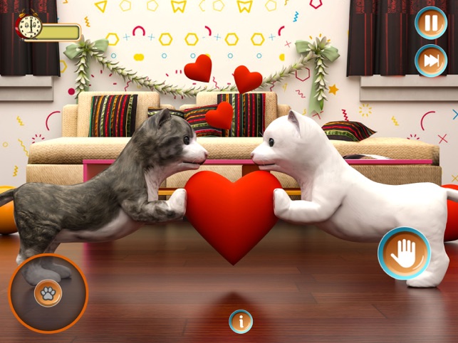 my cat cute Simulator Game - Jogo de estimação virtual de gato e cachorro  grátis para crianças::Appstore for Android