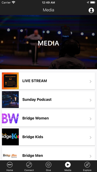 TheBridgeChurch.tv Screenshot