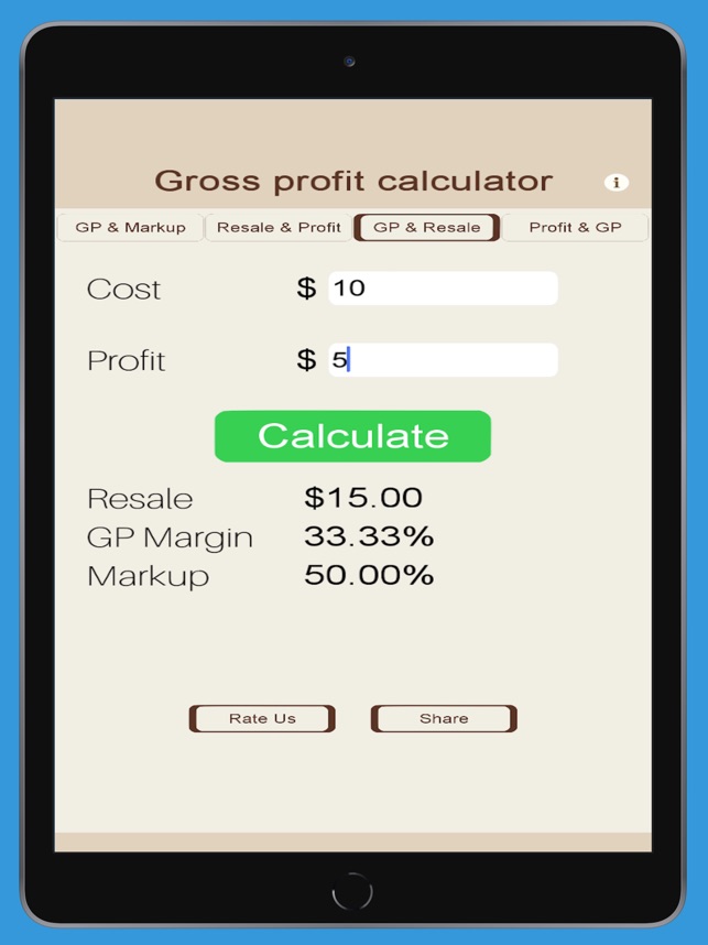 Gross-Profit Calculator on the App Store