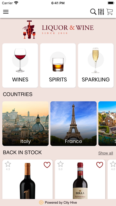 LIQUOR & WINE Screenshot