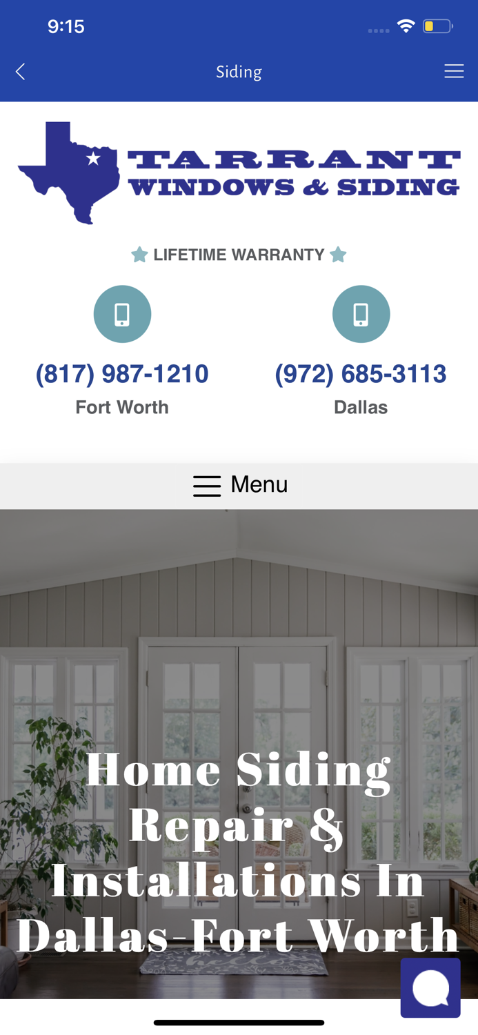 Tarrant Windows and Siding