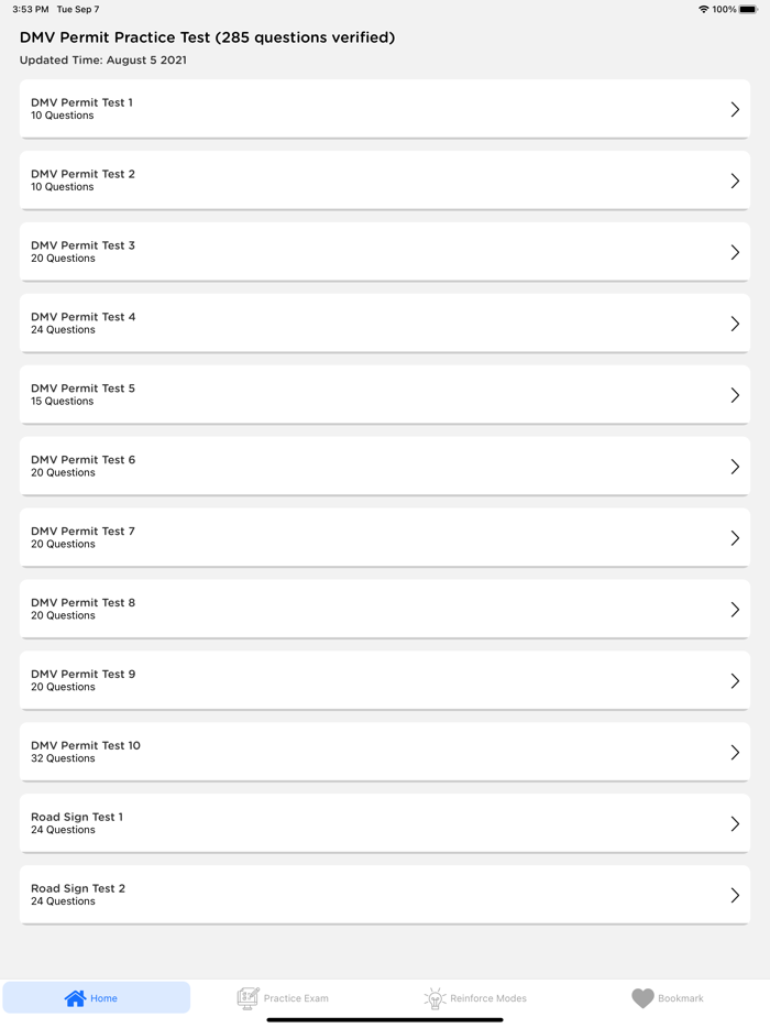 DMV Permit Test UPDATED 2021