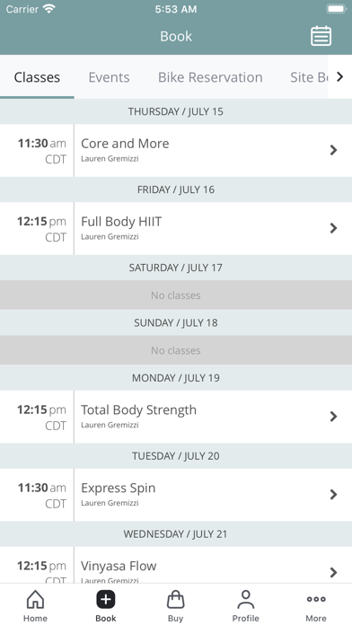 Atlas Fitness Center Screenshot