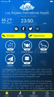 los angeles airport info iphone screenshot 1