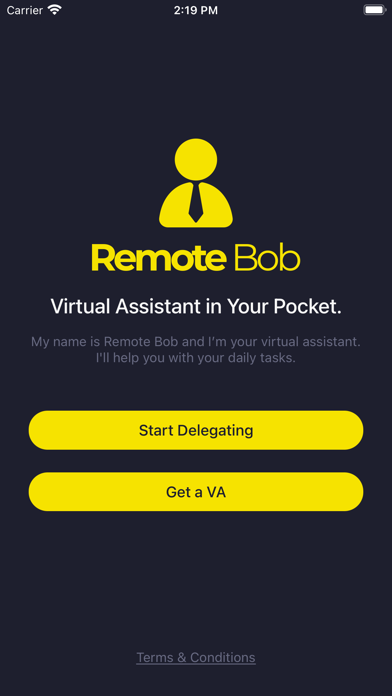 Remote Bob - Virtual Assistant Screenshot