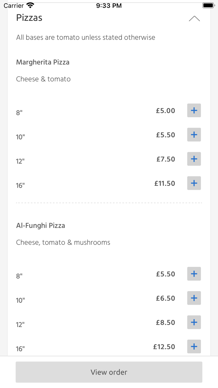 Rubys Pizza Nottinghamshire