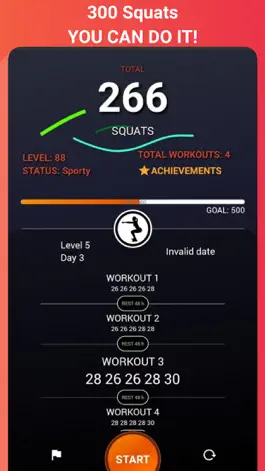 Game screenshot 300 Squats workout BeStronger mod apk