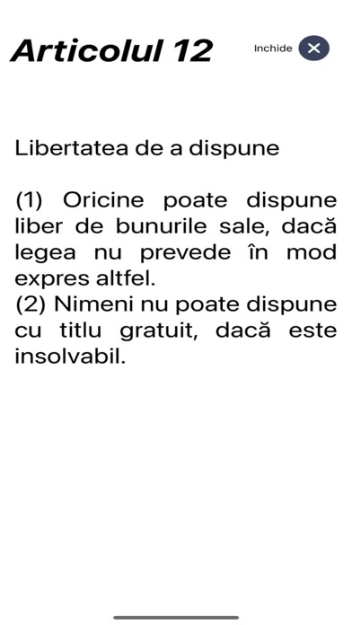 Codul Civil al Romaniei Screenshot