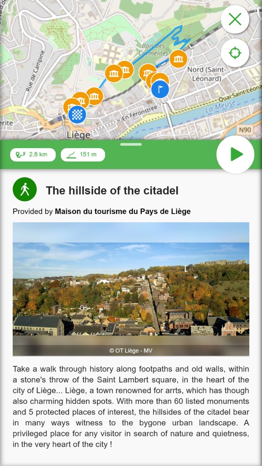 #4. Walks through Liège (iOS) 게시자: Cirkwi