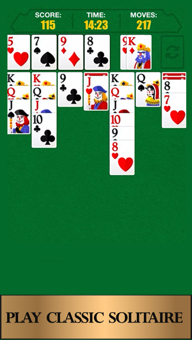 Screenshot #1 pour Solitaire-Jeu cartes classique