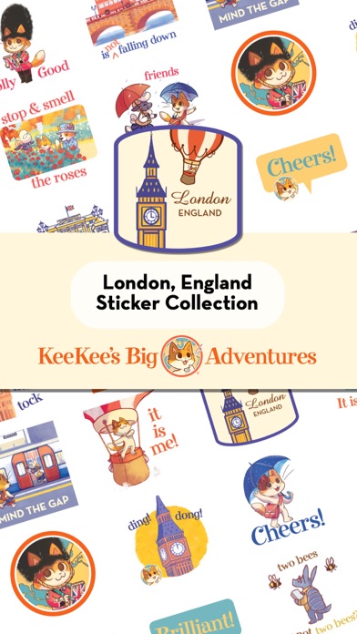 KeeKee London Stickers Screenshot