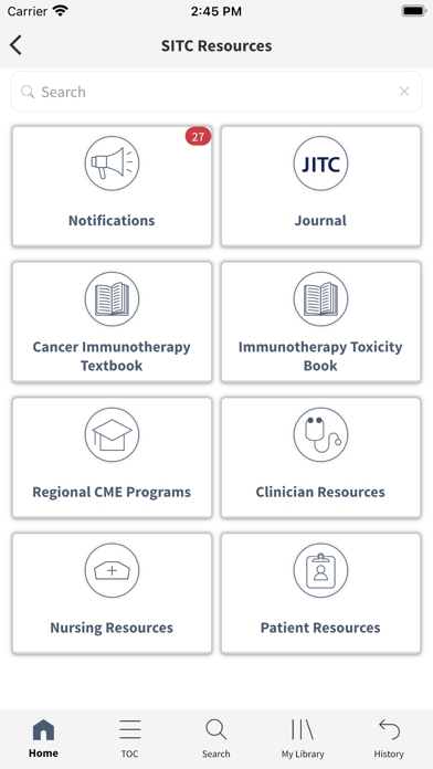 SITC Immunotherapy Guidelines Screenshot