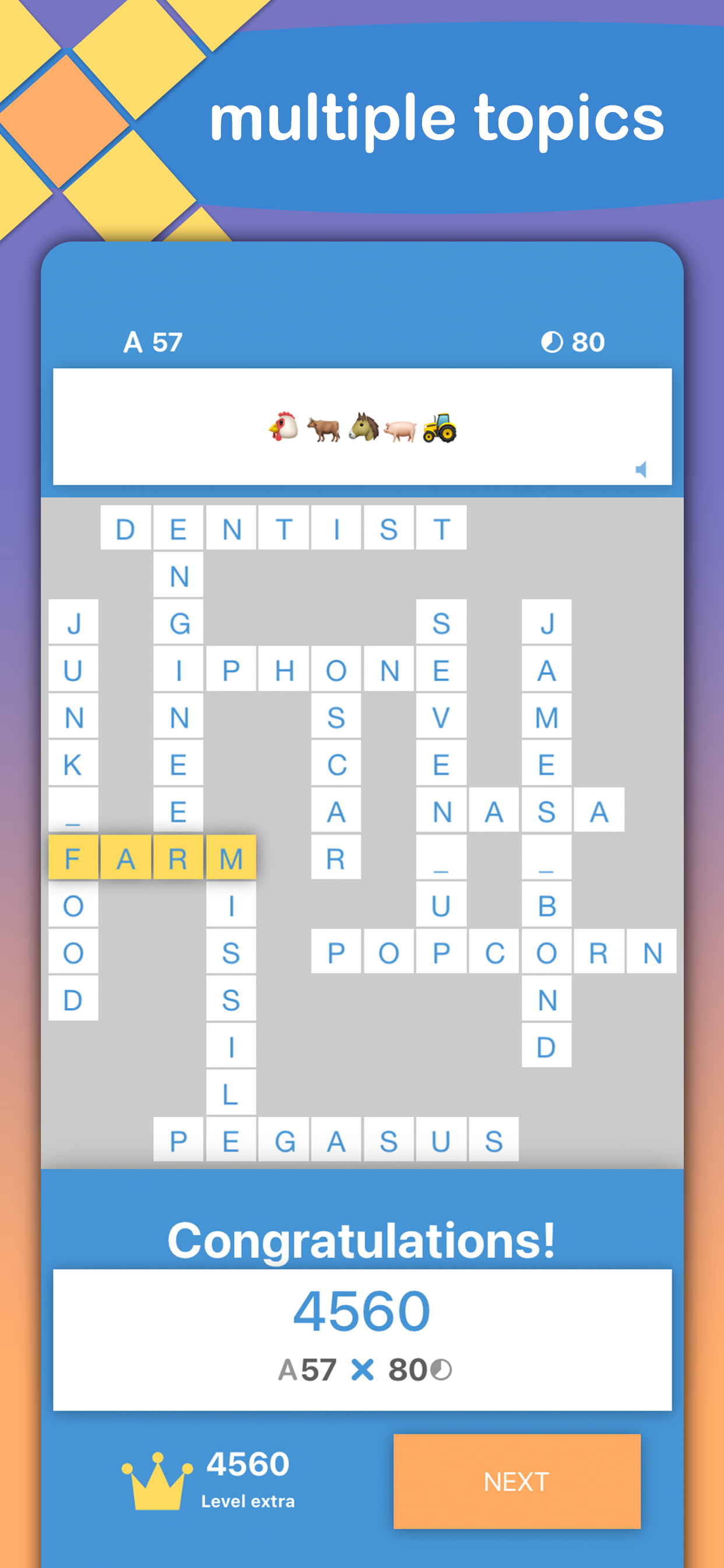 Dynamic Crossword